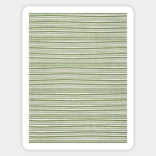 Horizontal Dark Green Lines on Light Grey Background Sticker